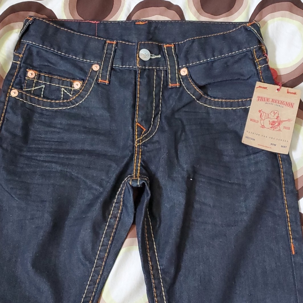 Men True Religion Skinny No Flap Big T Jeans Sz 30 - Picture 3 of 8